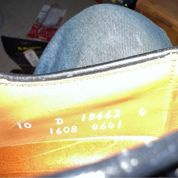 Allen Edmonds Ashton Black Shell leather Split Toe Derby Dress Shoes Sz 10D - Picture 11 of 12